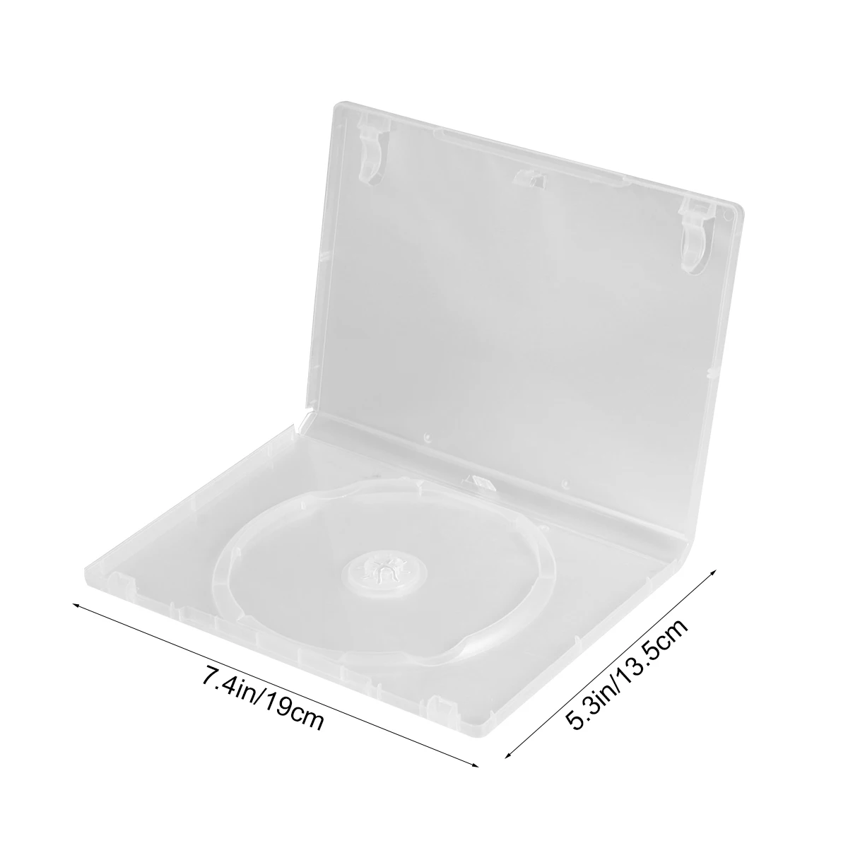 Transparent CD DVD Storage Cases with Insert Page - Portable Single - Disc Media Organizers for Home Cinema Enthusiasts