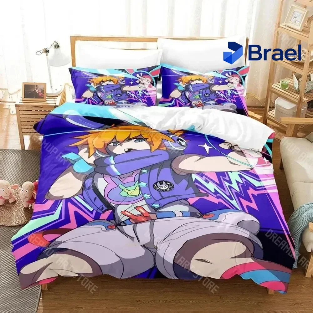 Exquisite 3D Print The World Ends With You Bedding Set Boys Girls Twin Queen Size Sakuraba Neku Duvet Cover Pillowcase Bed Kids