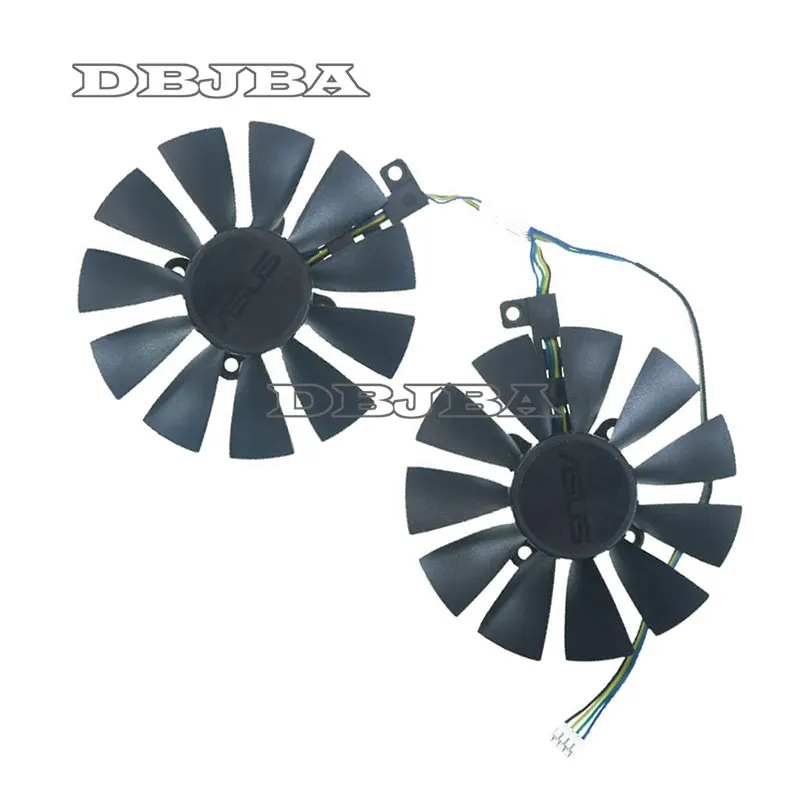 2PCS Graphic Card Cooling Fan For ASUS DUAL GeForce GTX1070-O8G FDC10U12D9-C