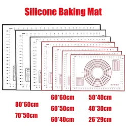 Reposteria Rolling Kneading Pad Silicone Baking Mat Non-Stick Kitchen Accessories Tools Confectionery Pizza Dough Pastry Sheet