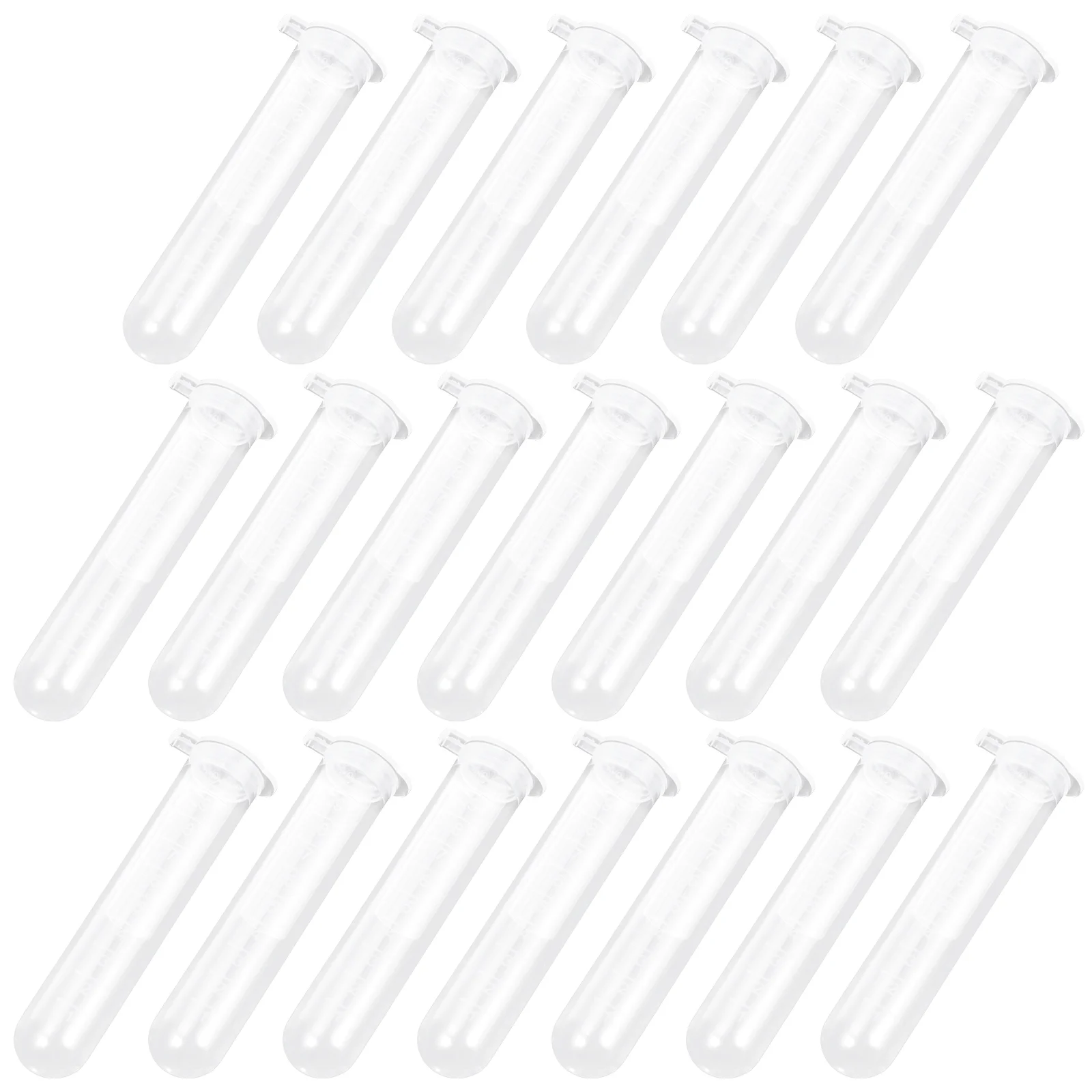 200 Pcs Centrifuge Tube Test for Laboratory 10ml Plastic Tubes Vials Experiment