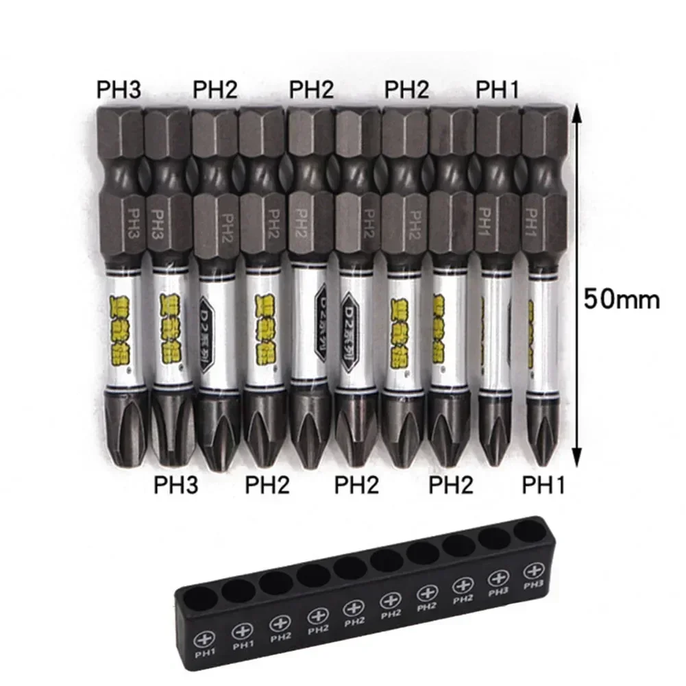 1/4 Screwdriver Bit Set Magnetic Impact Cross Hexagonal Torx With Bit Holder For Socket Switch Power Universal Screwdriver Tool