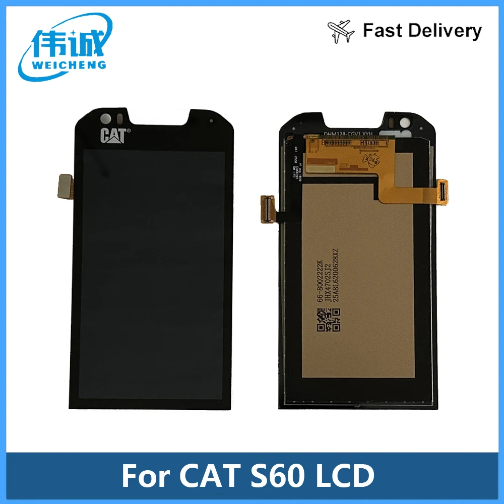 New Tested For Caterpillar CAT S60 LCD Display Touch Screen Mobile For Caterpillar CAT S 60 Screen LCD Phone Parts Free Tools