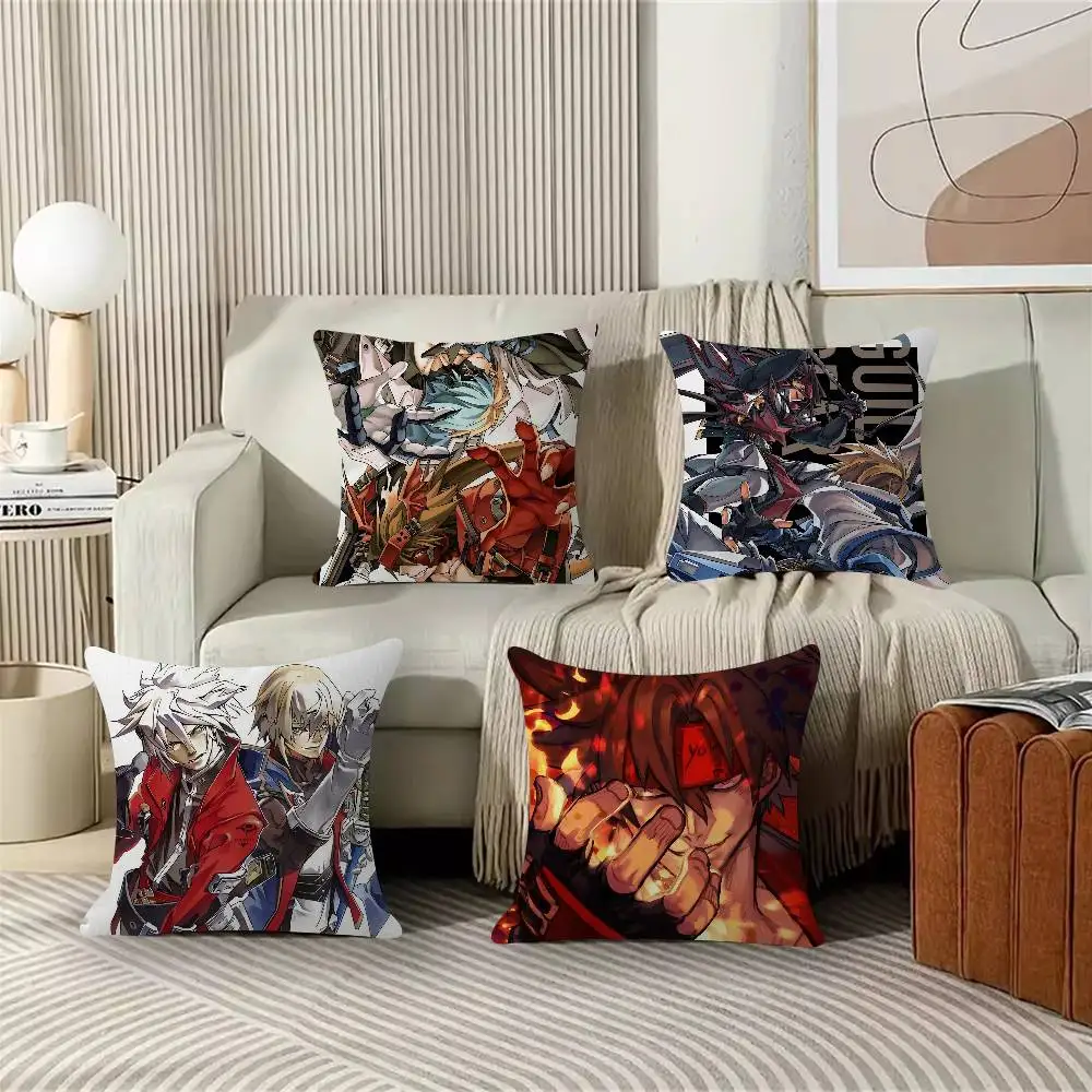 

Наволочка Guilty Gear Game Cool: Декоративная наволочка для подушки в стиле тунг-фэн, подарок для спальни, дома, дивана, кресла, сиденья