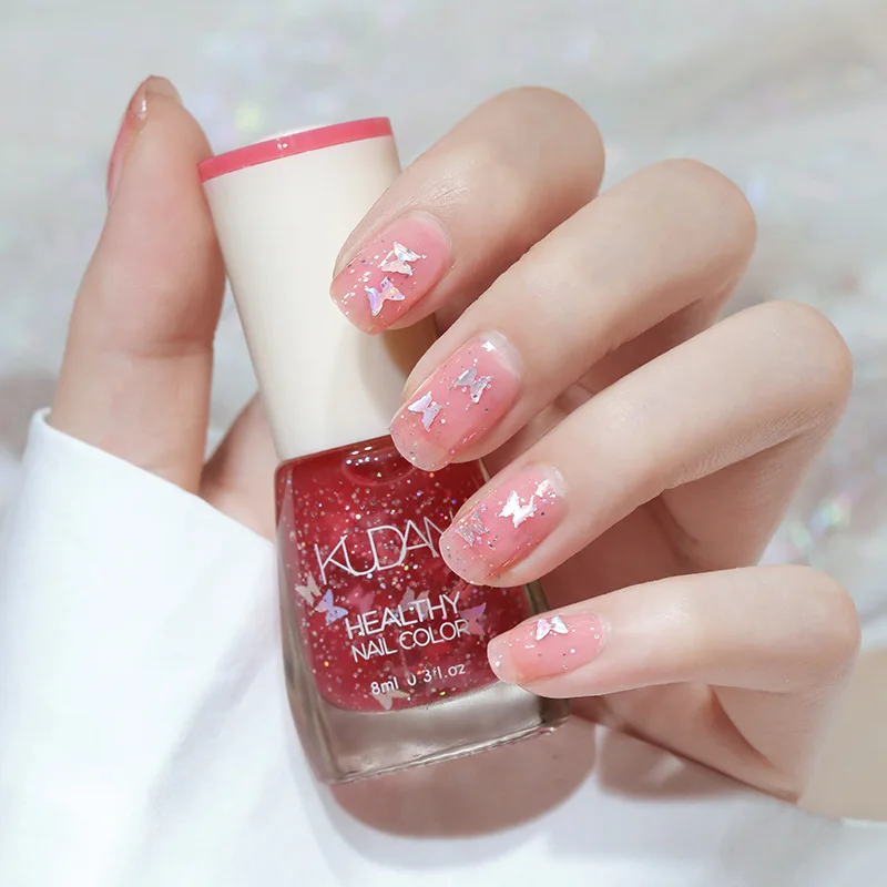 8ML Nagellack, schnell trocknend, langanhaltender Nagellack, mehrere Farben, DIY-Maniküre für zu Hause, Nagelkunst, Kosmetik, FÜR KUDAN – Detail 5