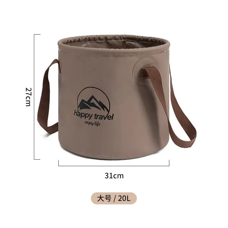 Imagem -06 - Pesca ao ar Livre Portátil Bucket Multipurpose Folding Água Storage Bolsa Camping Água Bucket 10l 20l