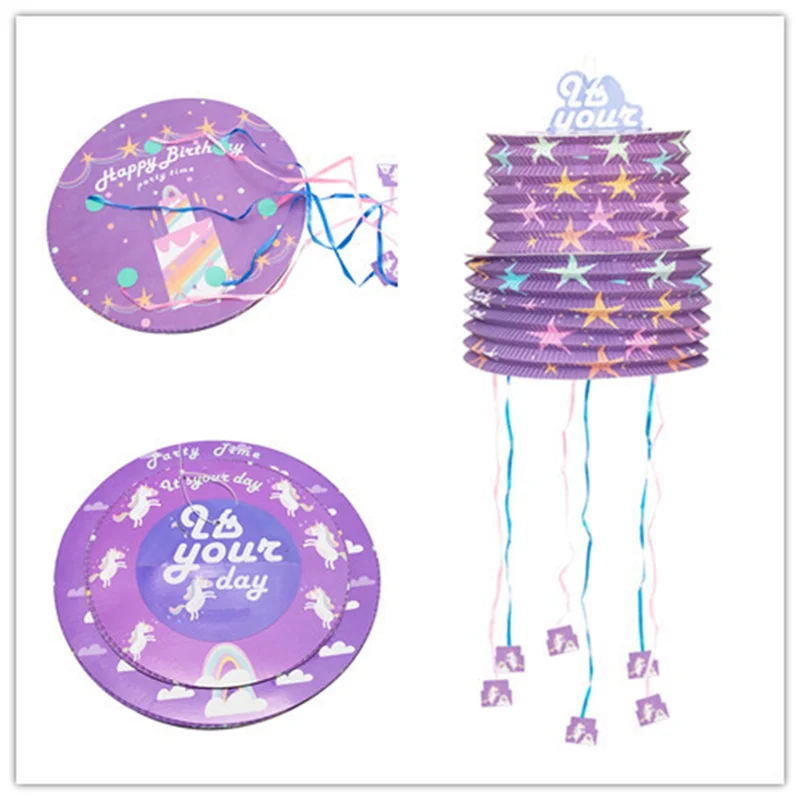 AS96-Kids Party Pinata هدية الفتيات حفلة عيد ميلاد سعيد لوازم الديكور شغل النثار مفاجأة دائم سهلة التركيب