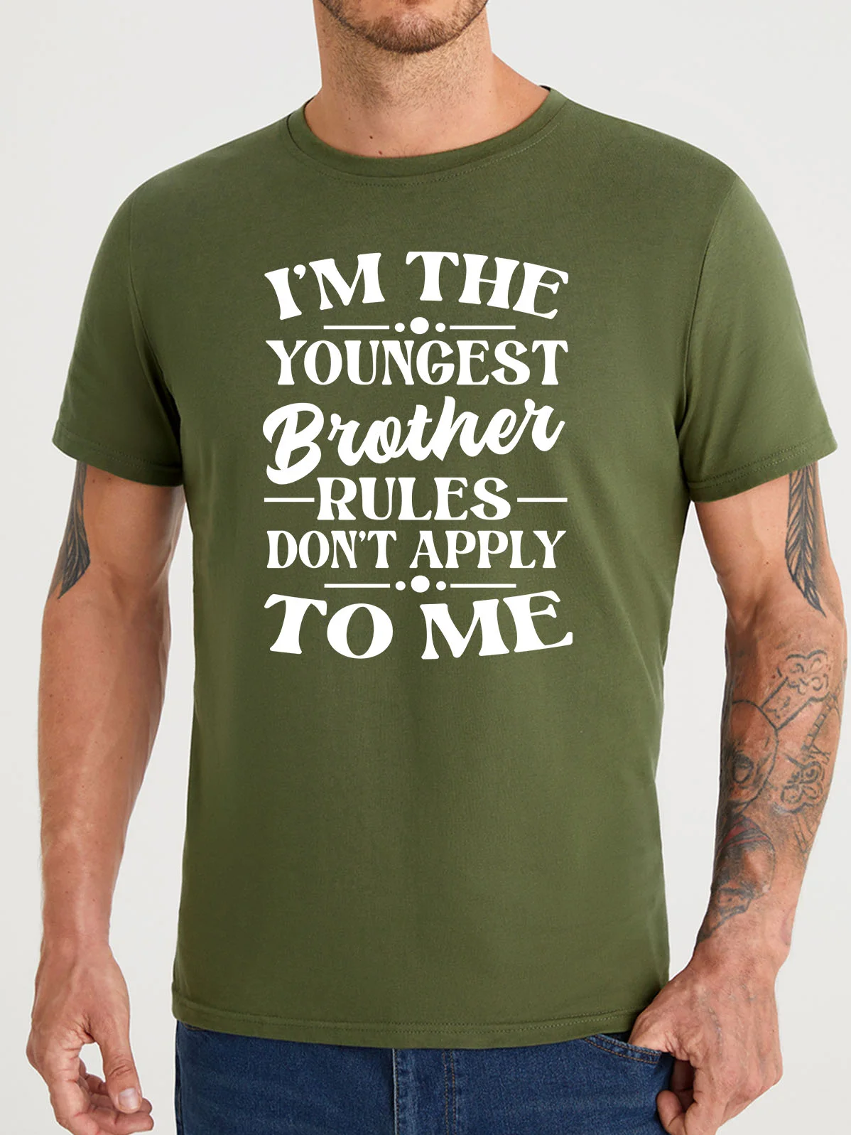 Lilicloth X Manikvskhan I'm The Youngest Men's T-Shirt  Wear fashionable and personalized T-Shirts