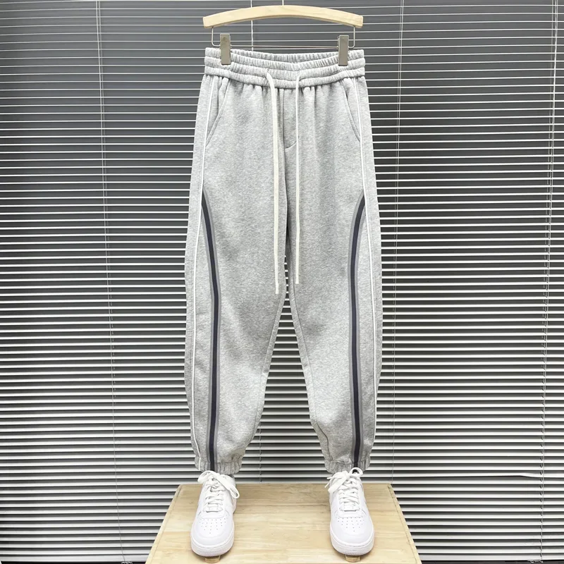 Fashion Men\'s Jeans for 2024 Spring New High Street Hip Hop Straight-Leg Loose Pants for Sports and Leisure Mens Pants ropa