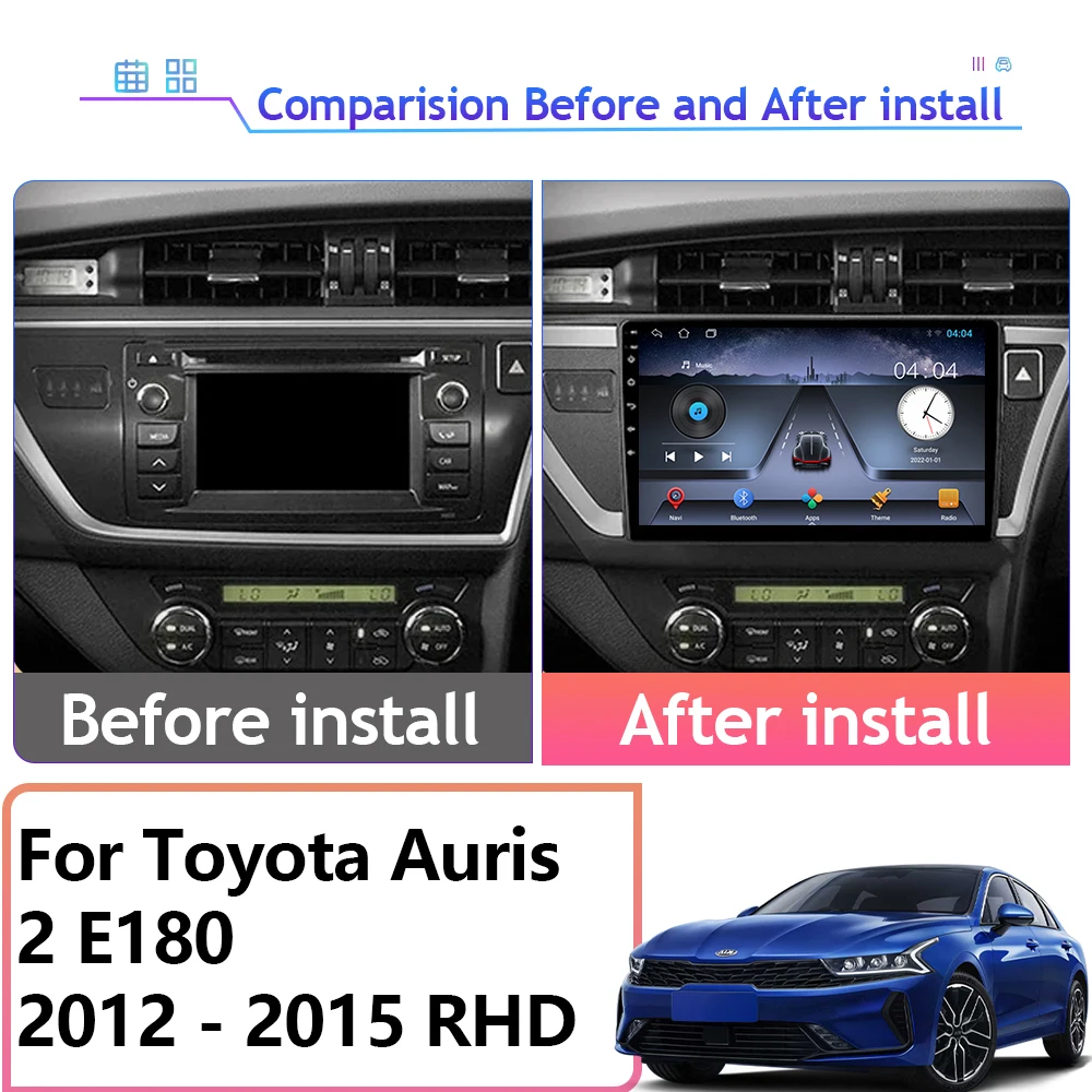 7862 Android 14 Car Radio Wireless Carplay For Toyota Auris Mk2 2013+ Multimedia Player GPS Navigation 5G wifi No 2din DVD BT