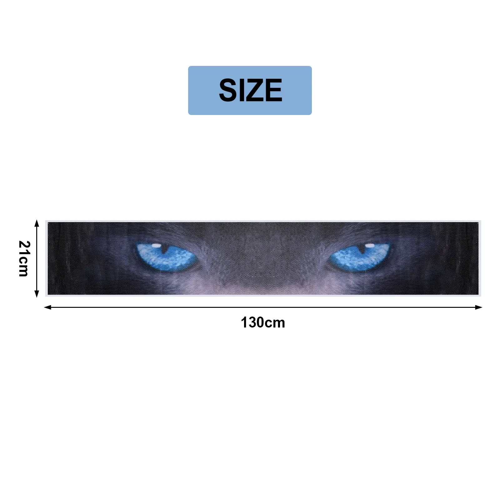 Stylish Car Front Rear Windshield Sticker Terror Decor 3D Sunshade Decals Sun Protection No Damage to Car Body