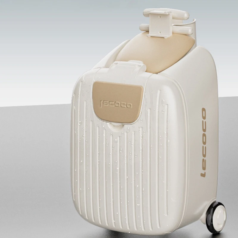 

Kids Ride On Suitcase with Seat 20 inch Carry on Detachable Pull-out Handle Children's Carrier Multifunctional Travel Suitcase