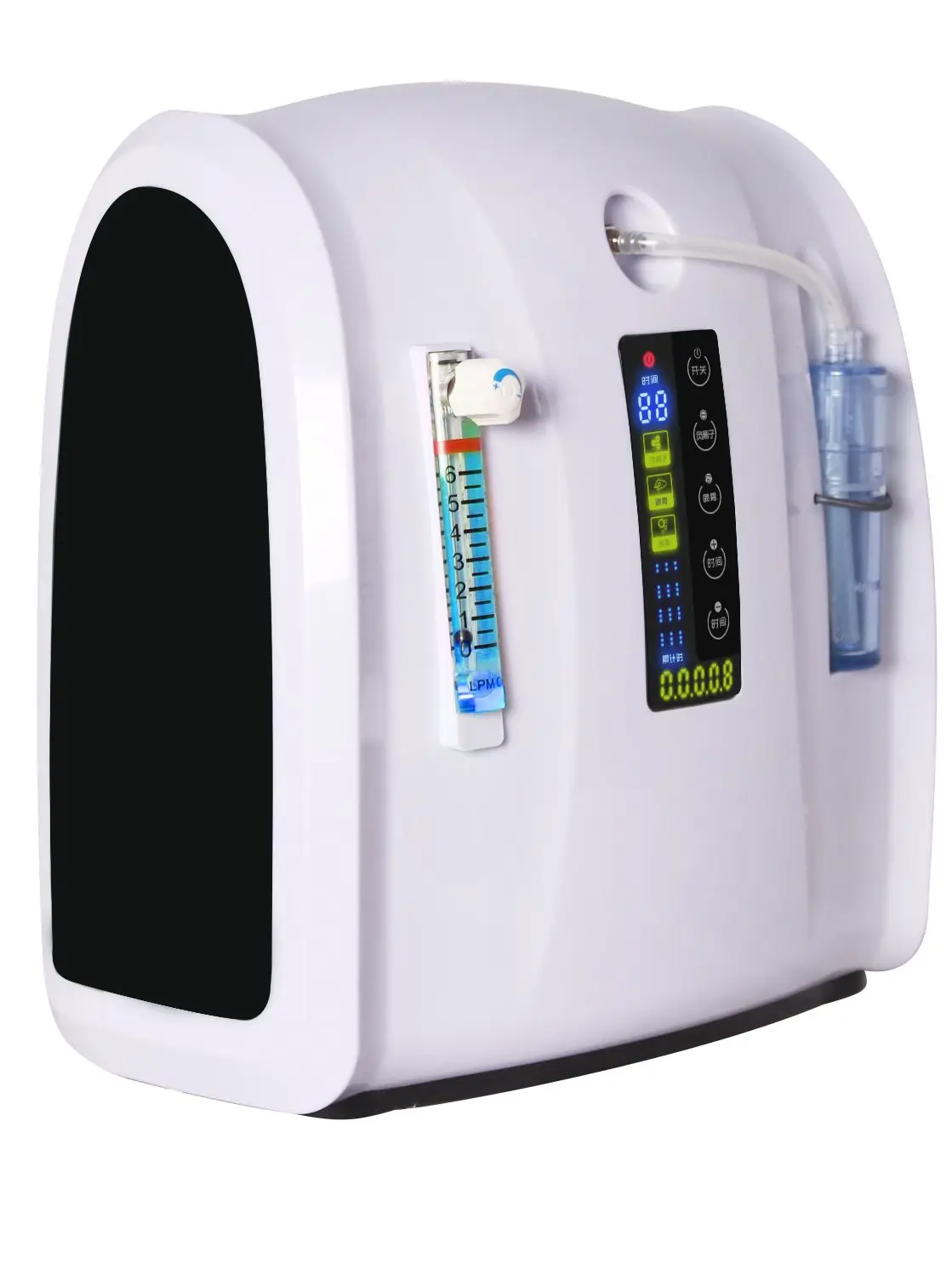 مكثف الأوكسجين المحمول آلة 1-6L قابل للتعديل 30%-90% الأكسجين آلة O2 بار للاستخدام المنزلي الانحلال