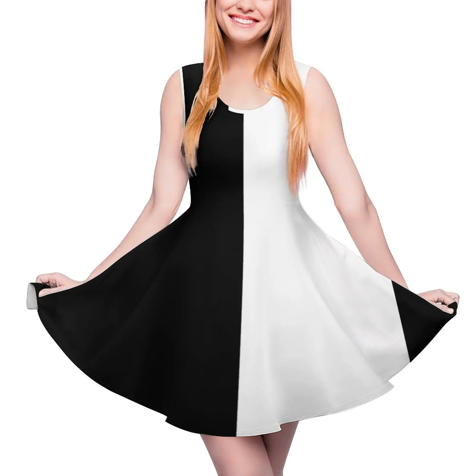 

Mod Four Square, Black & White Sleeveless Dress long sleeve dresses Woman dresses wedding guest dress 2024