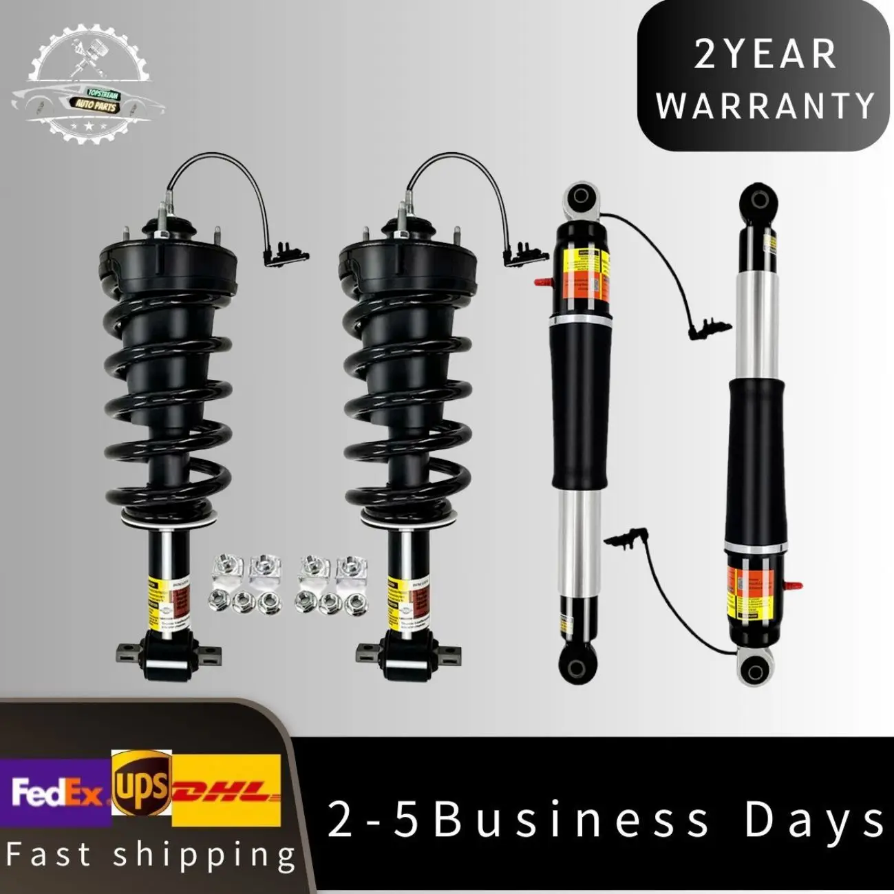 

4Pcs Magnetic Front Rear Struts Assys Fit Escalade Tahoe Yukon Denali 2015-2020