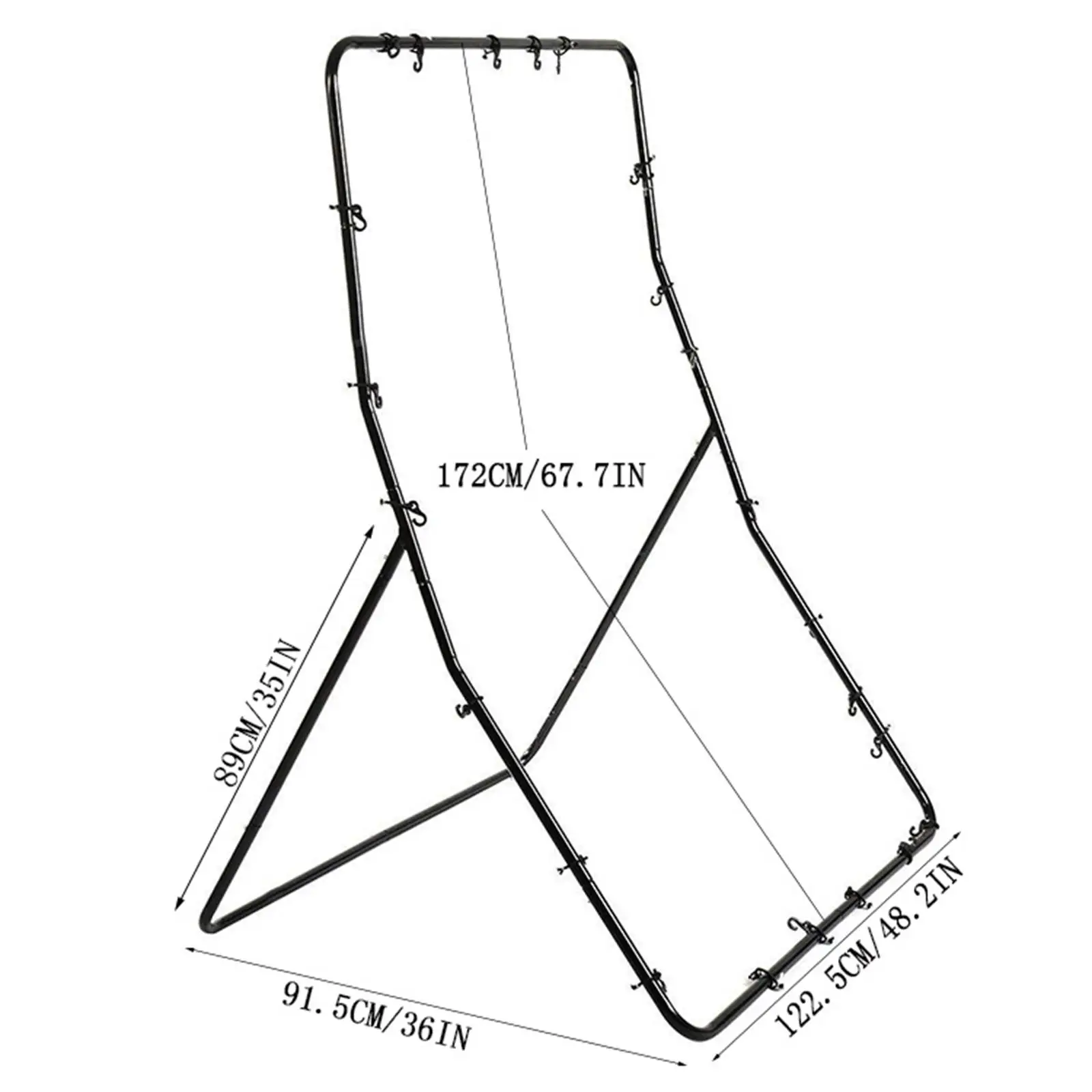 شبكة البيسبول Rebounder Pitch Back Rebounder Net شبكة البيسبول المحمولة