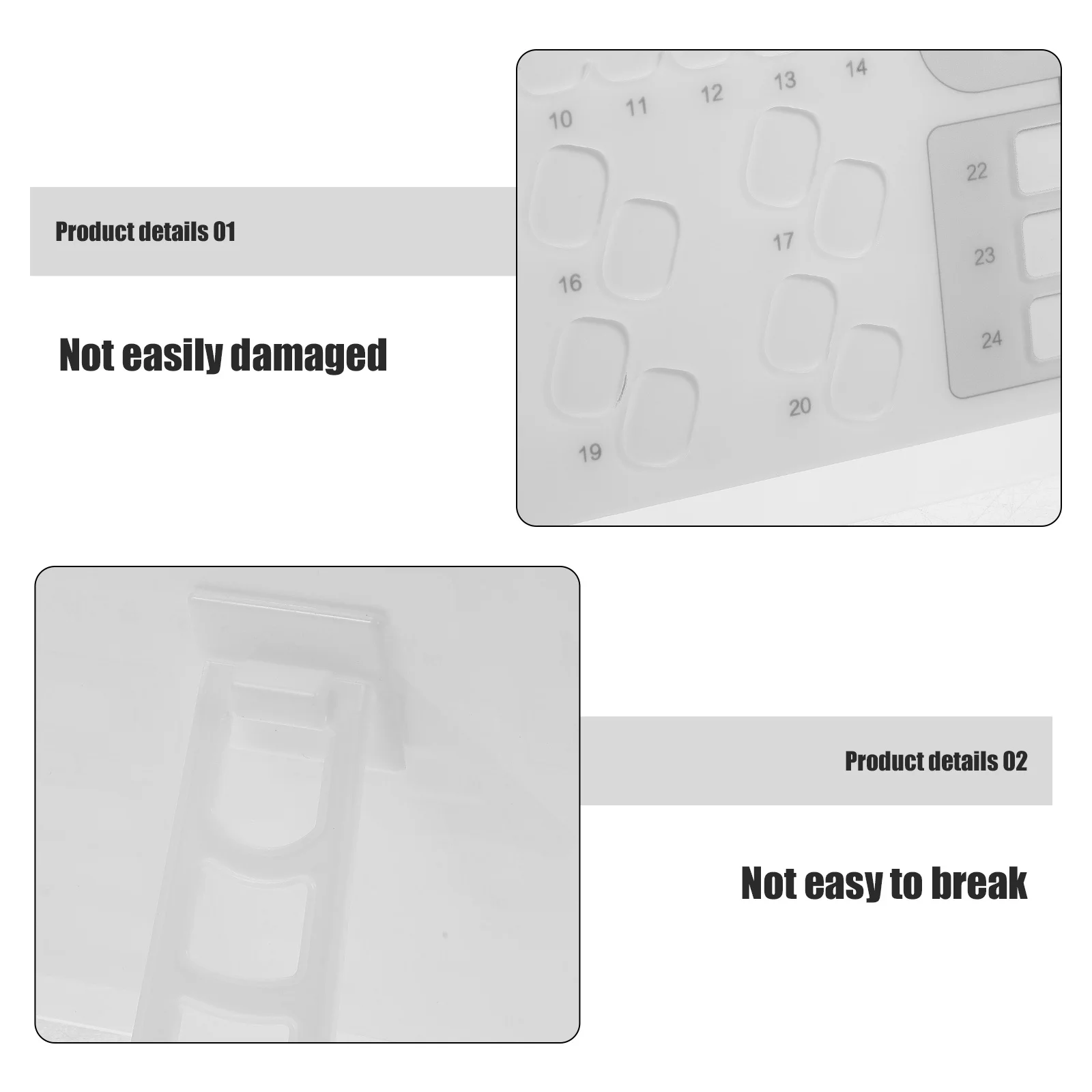 

Nail Art Display Board 24 Color Practical Acrylic Stand for Nail Tips Display and Practice Fake Nails Stand Fake Nails Holder