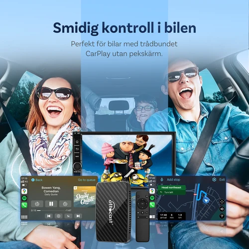 Imagen 2 del producto Ottocast Play2video Pro AI Box inalámbrico Carplay Android Auto adaptador Netflix Dongle reproducción de vídeo 1080p pantalla espejo para Audi