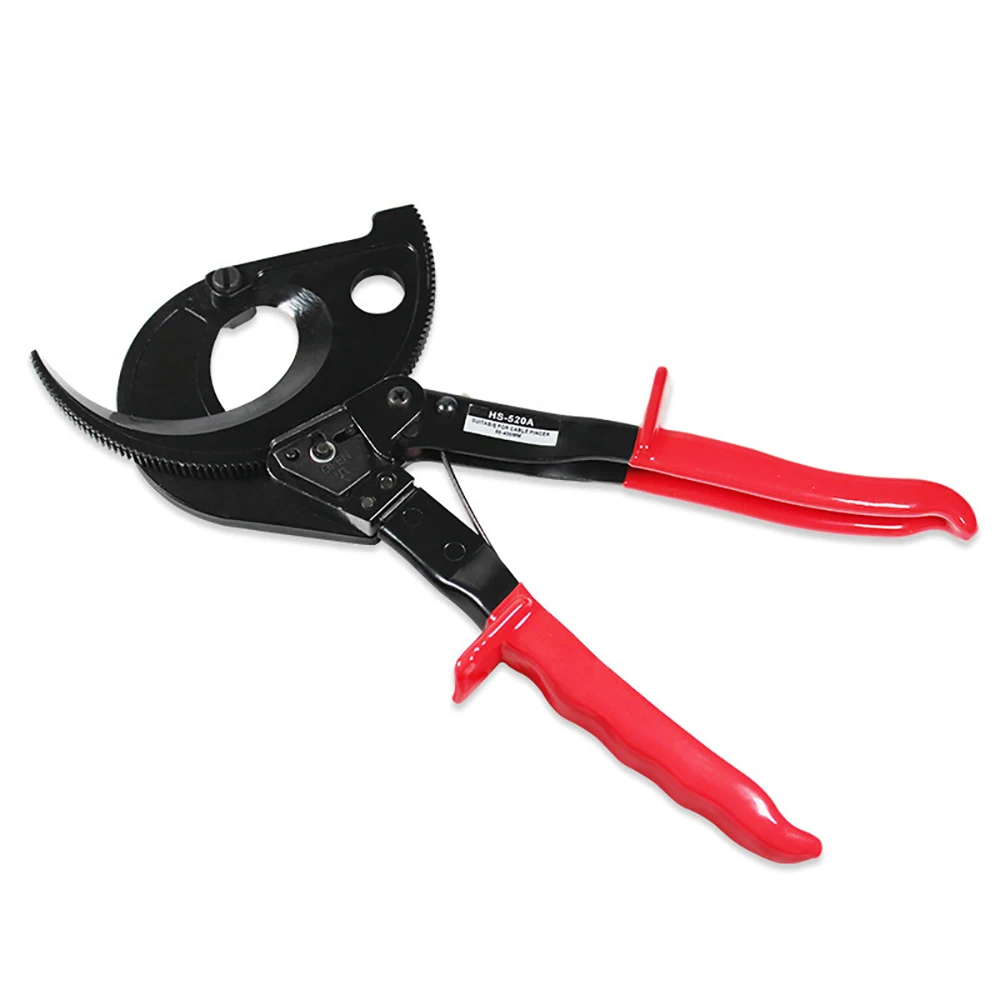 

Ratchet Cable Cutter Heavy Duty 400MM² Aluminum Copper Cable Wire Ratcheting Cutter Wire Manual Cutting Hand Tool HS-520A