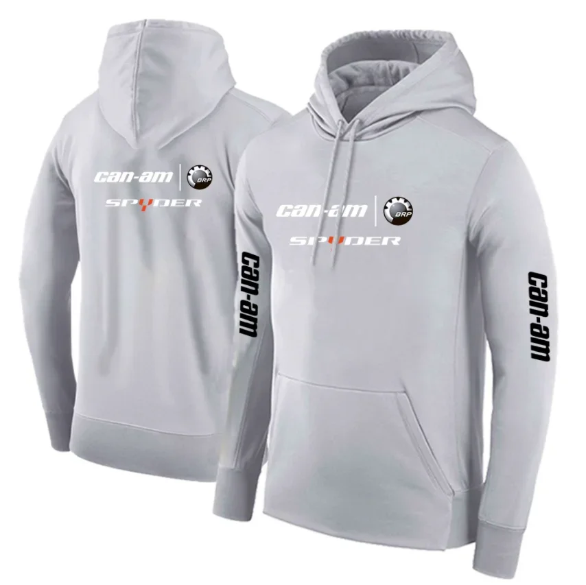 2023Unisex Spring and Autumn CAN-AM Hoodies Car Logo Pullover Fleece Cotton Sweatshirts Casual Coats Tops