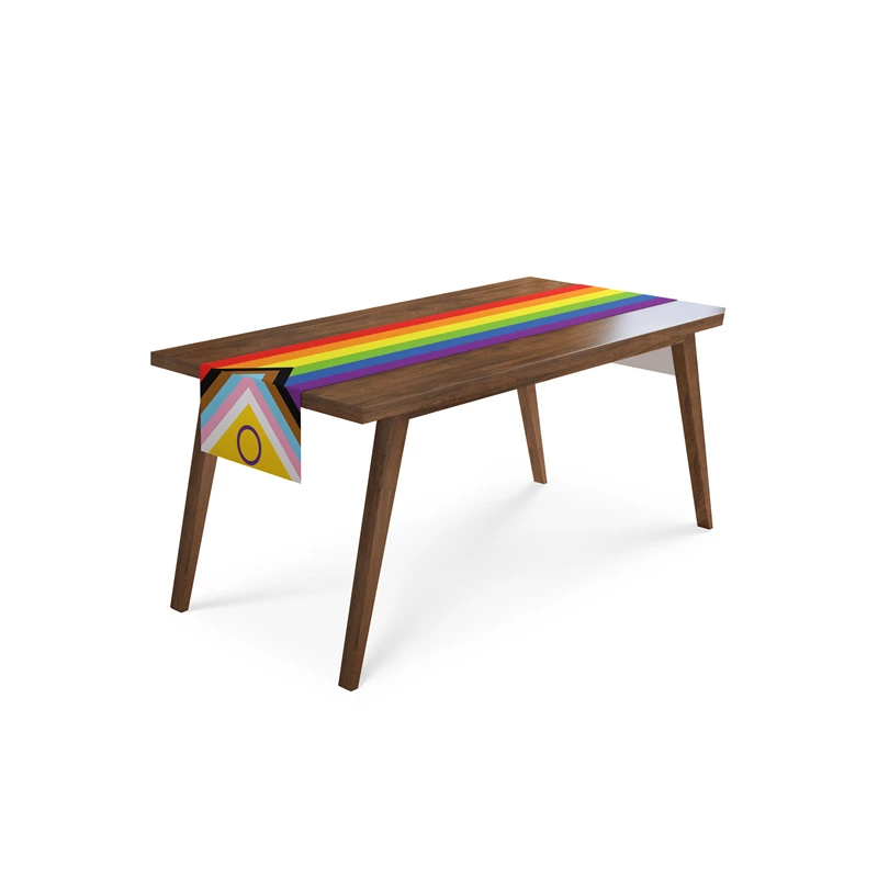 

Aertemisi Intersex Inclusive Прапор гордости Радуга ЛГБТ льняная дорожка для стола для званых ужинов