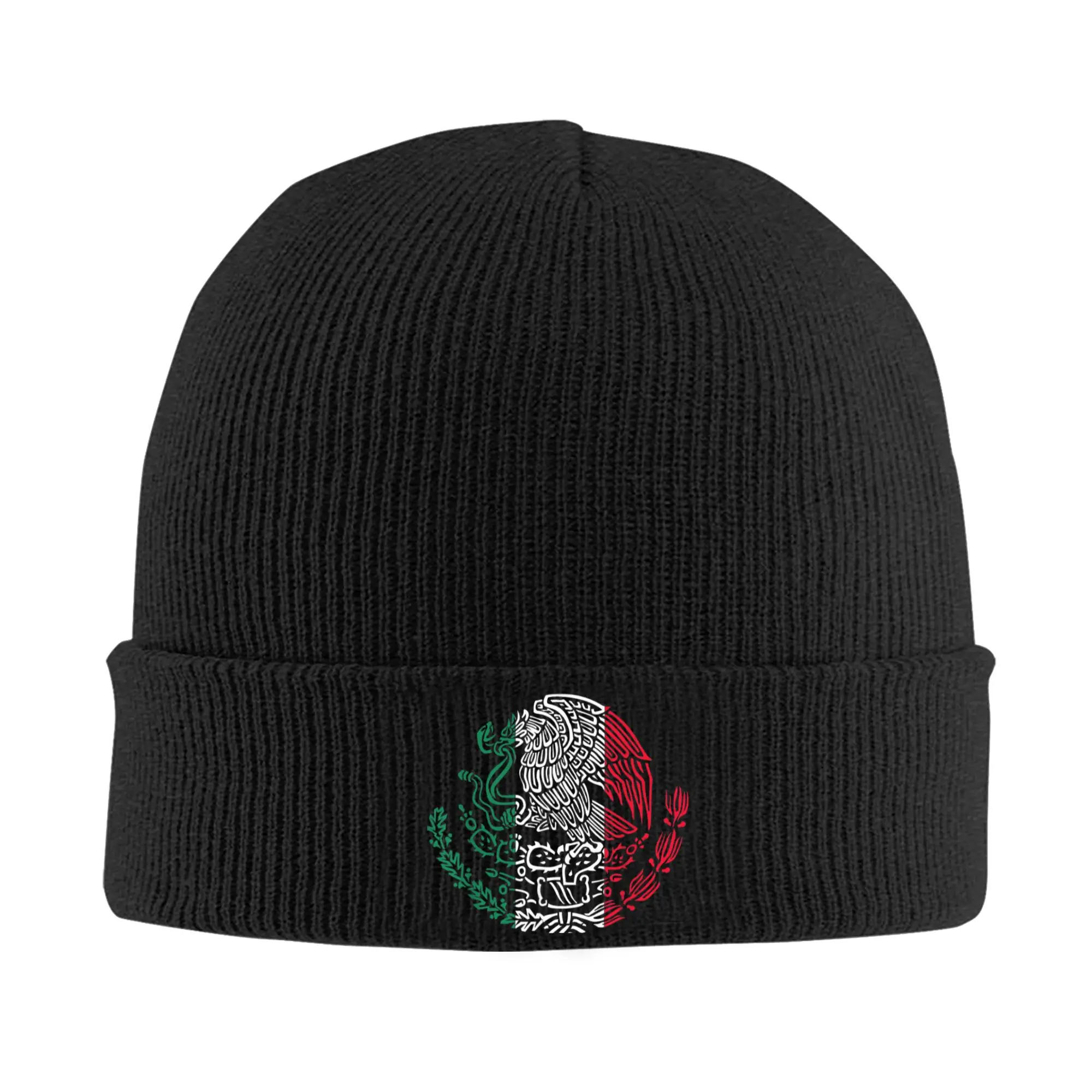

Mexican Eagle Mexico Flag Hat Autumn Winter Beanie Warm Caps Men Women Acrylic Knitted Caps