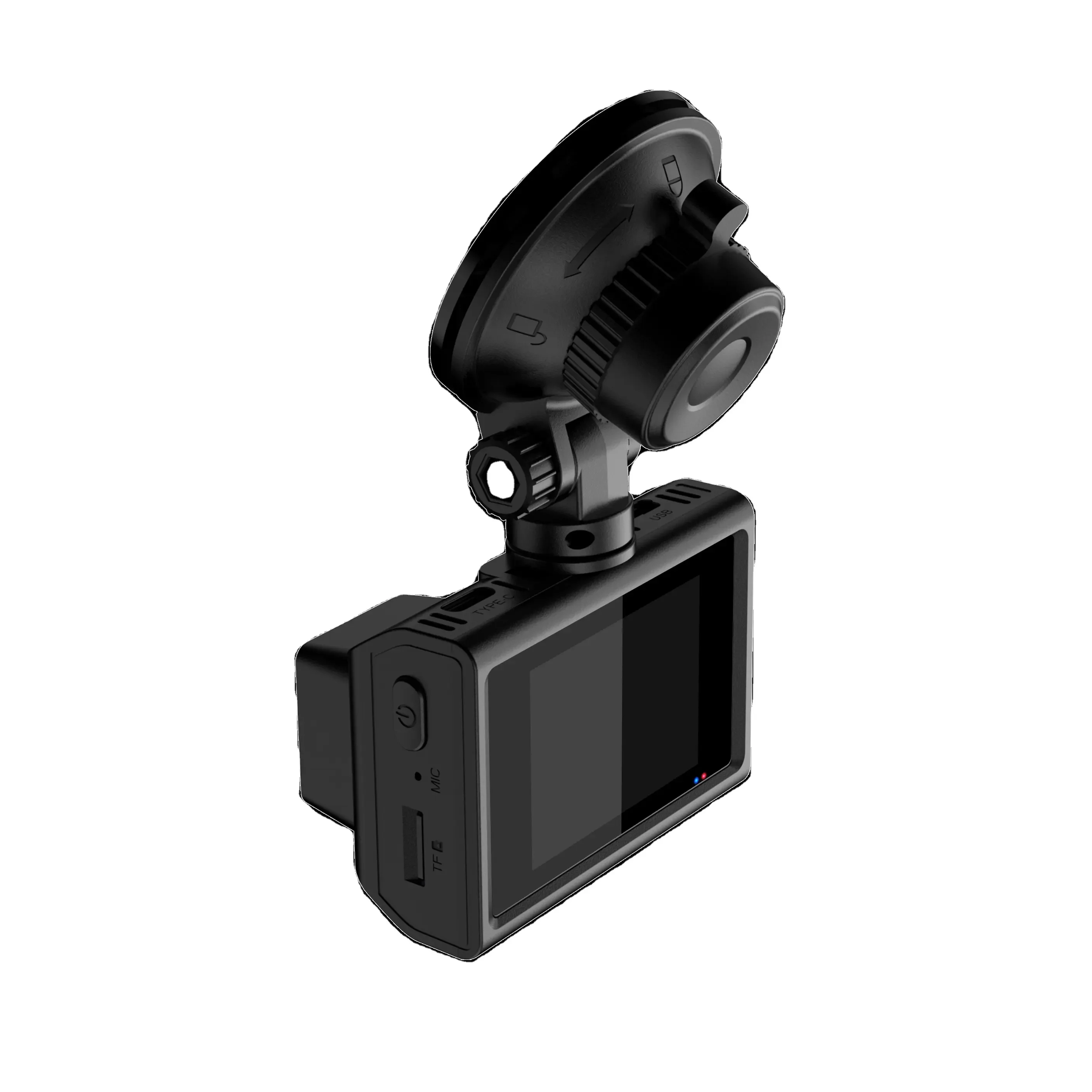 WOHEFU 2 Inches Car Driving Recorder IPS Display Dashcam With Voice Control Function 4K Dash Cam Front and Rear Car Dash Camera