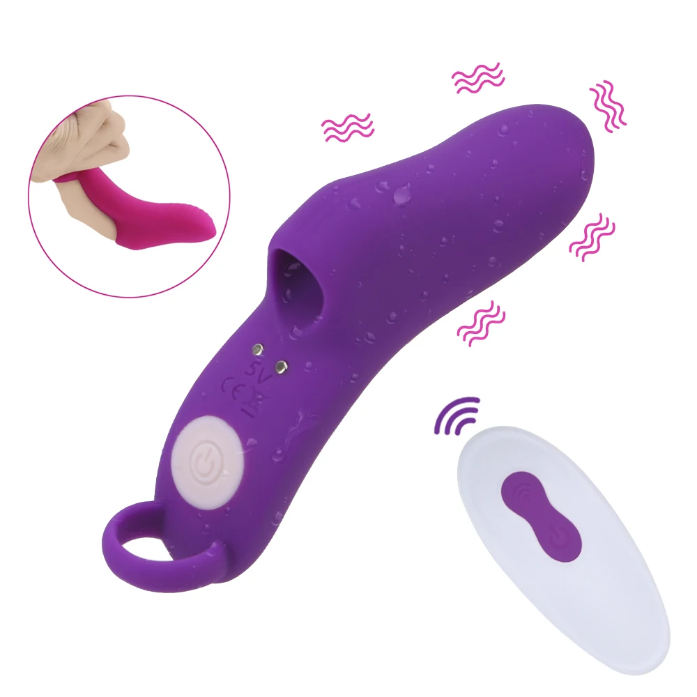 Clitoris Stimulator G Spot Massage Wireless Remote Control Finger Vibrator Female Masturbator 9 Frequency Sex Toys for Women