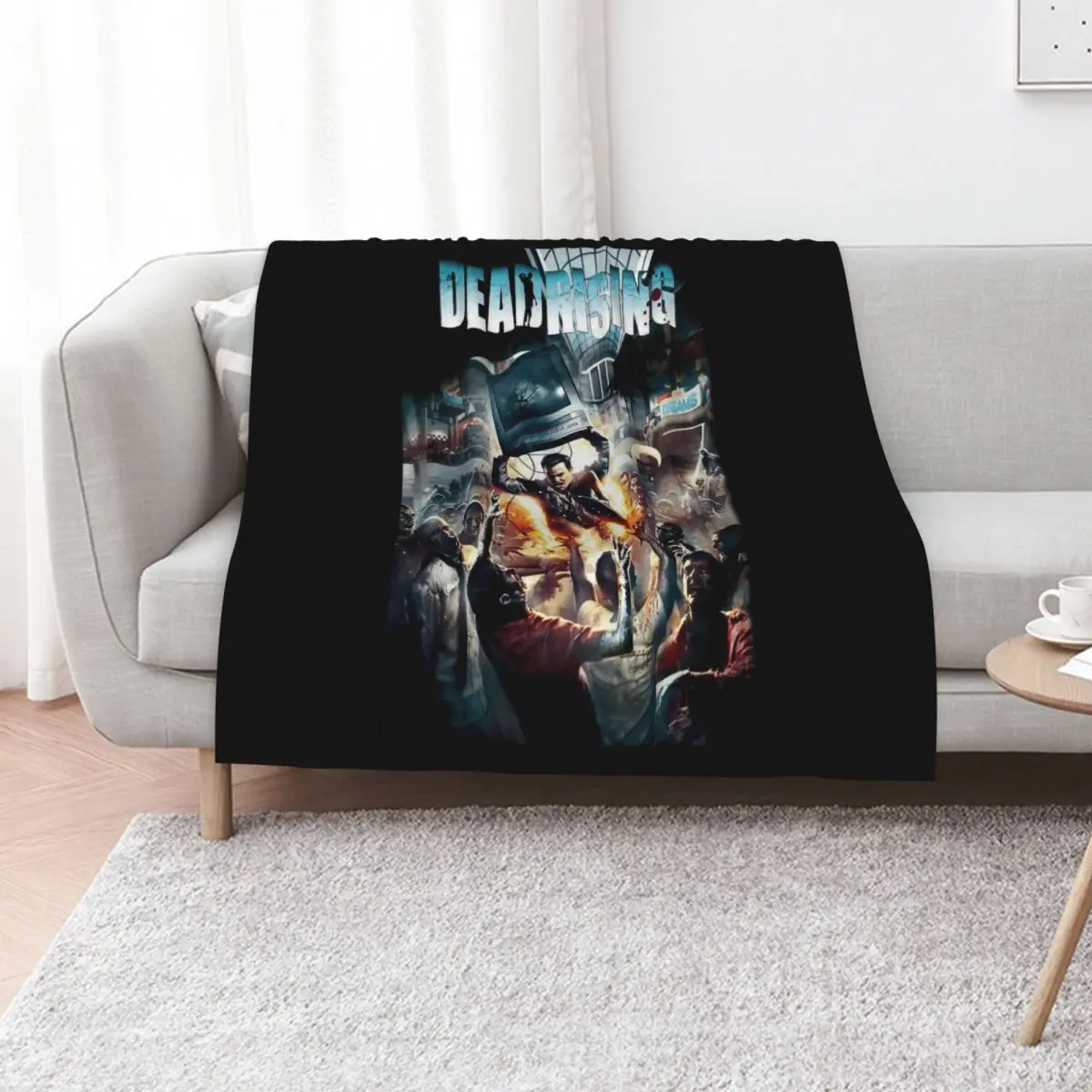Dead rising poster \t Throw Blanket Polar Travel Custom warm for winter Moving Hairy Blankets