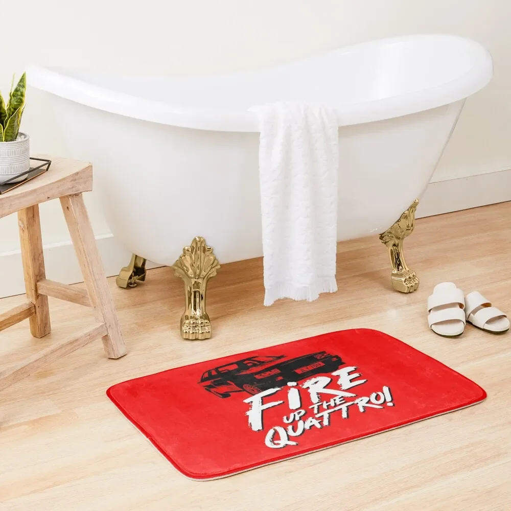 

Gene Hunt - Fire up the Quattro Bath Mat Rug Foot Bathroom Shower Curtain Bathroom Deco Mat