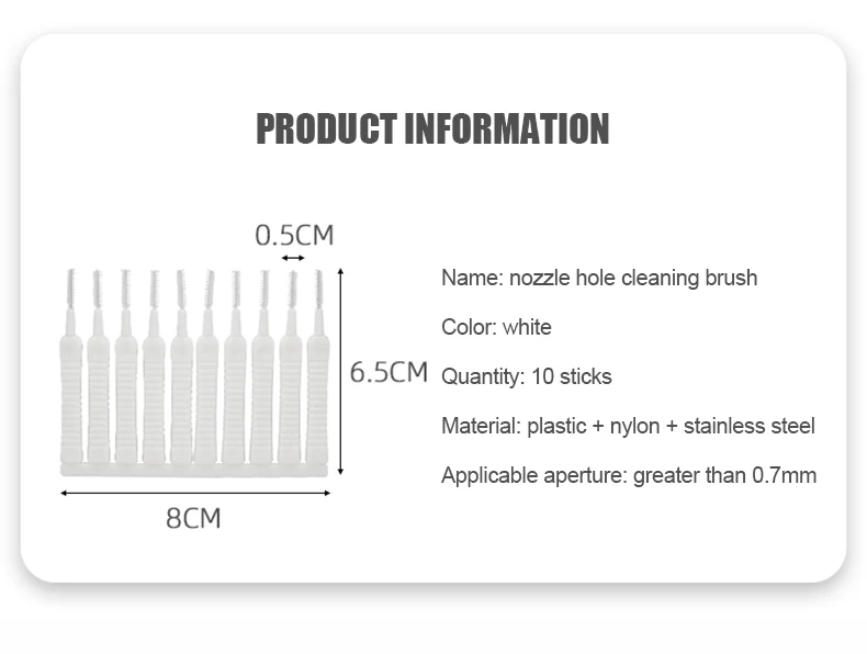 Nylon Kleine Bürste Dusche Kopf Handy Loch Kleine Loch Lücke Reinigung Pinsel Haushalts Reinigung Werkzeuge Liefert Gadgets – Detail 9
