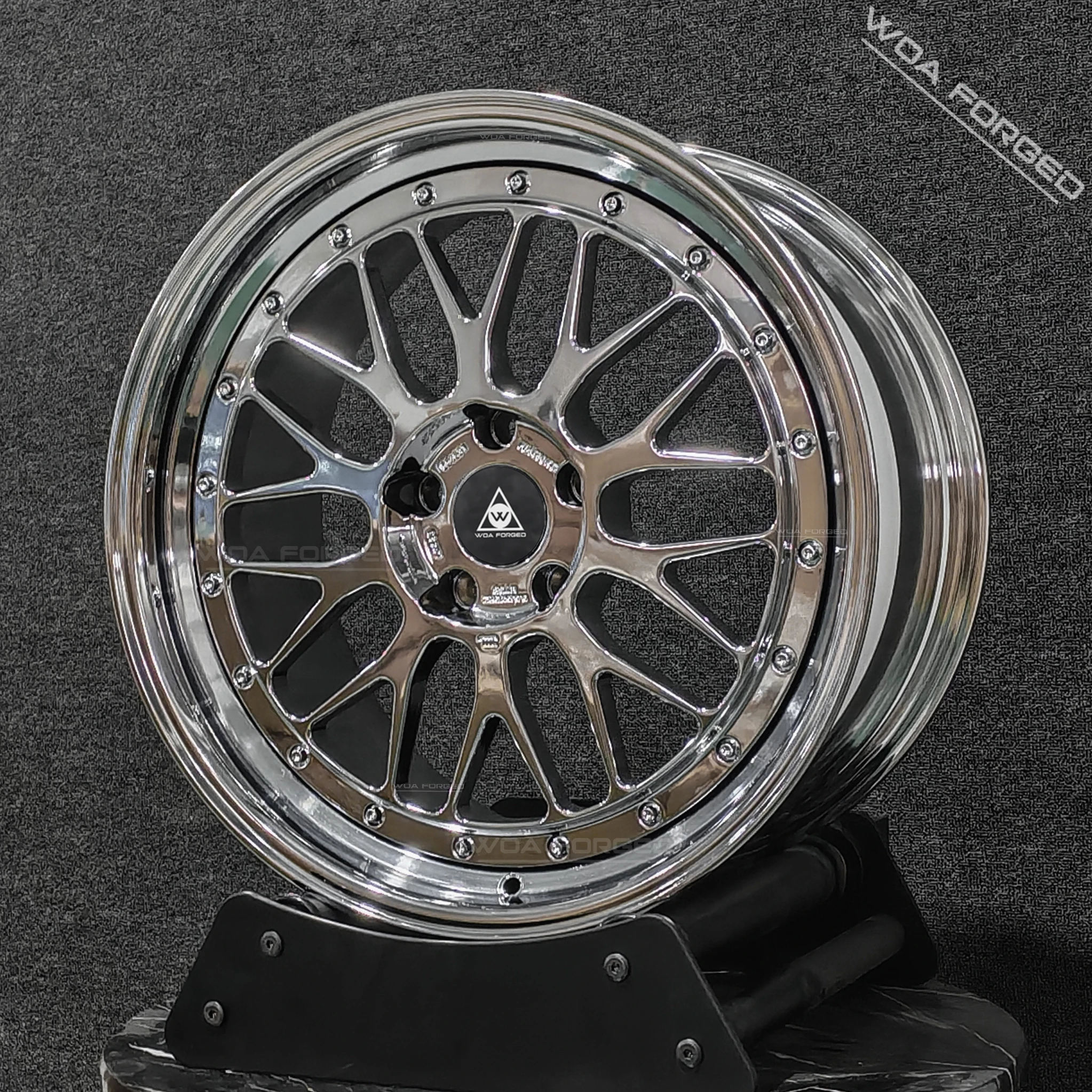 

New Stylish Muscular Design Chrome Polished Aluminum 20mm 25mm 40mm 17-24 Inch Forged Lightweight Car Wheels 5x114.3