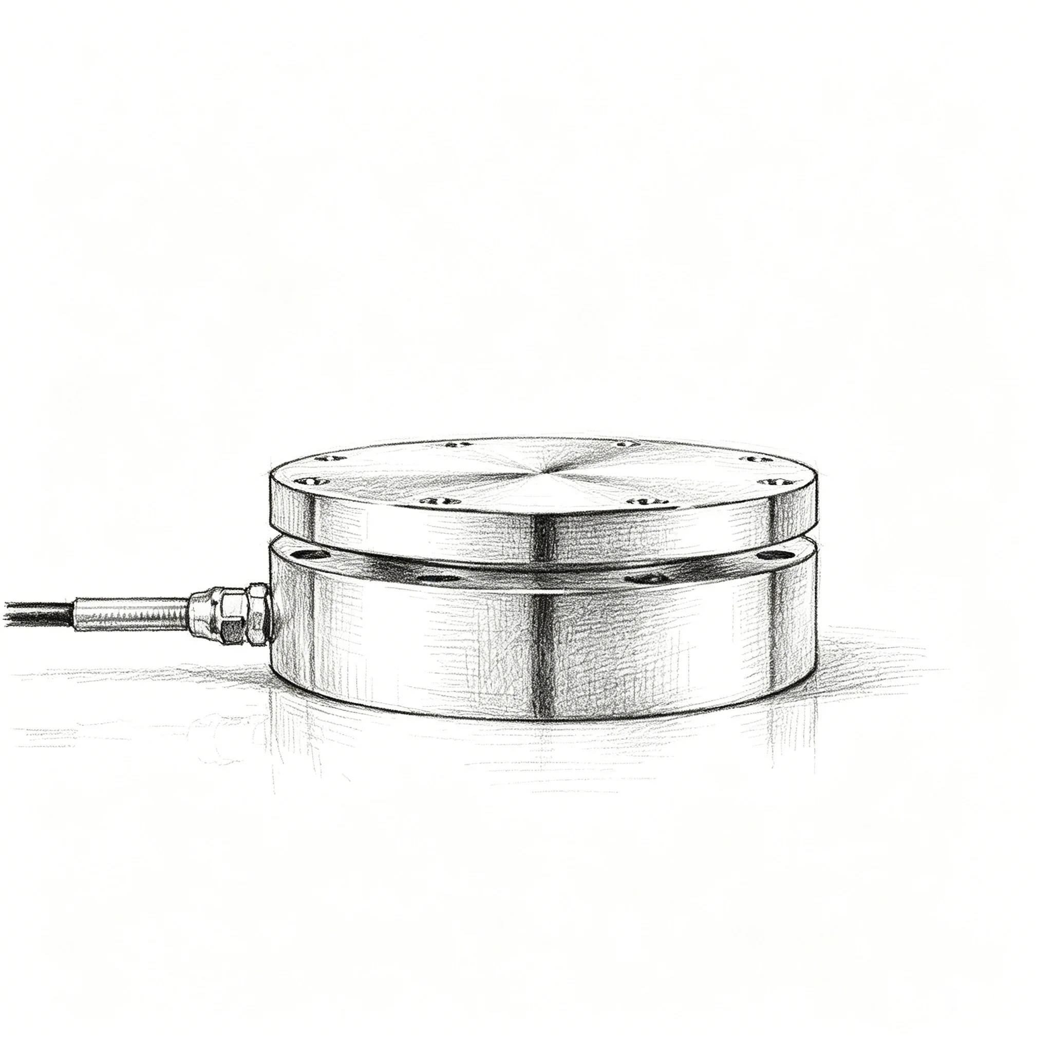 Impact resistant stainless steel pressure sensor for chemical storage and automotive manufacturing pressure testing