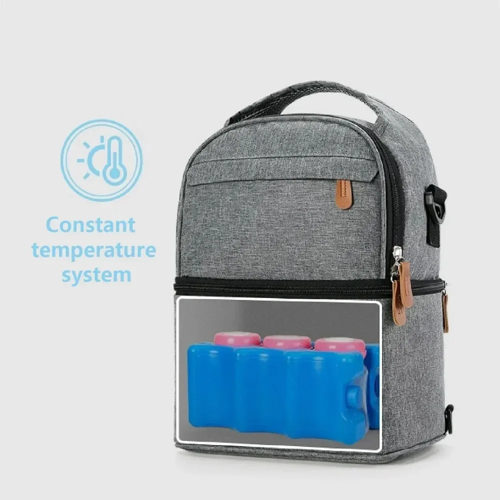 

Portable Lunch Bag for White Collar Blue Collar WorkersStudent Insulated Cooler Lunch Box Refrigerated Waterproof Bento Bag