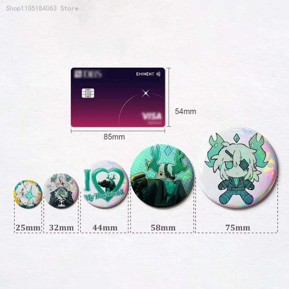 P-PhightingES Medkit 32mm 58mm 75mm 44mm 25mm Anime Badges Brooches DIY Pins Decorations Birthday Gifts