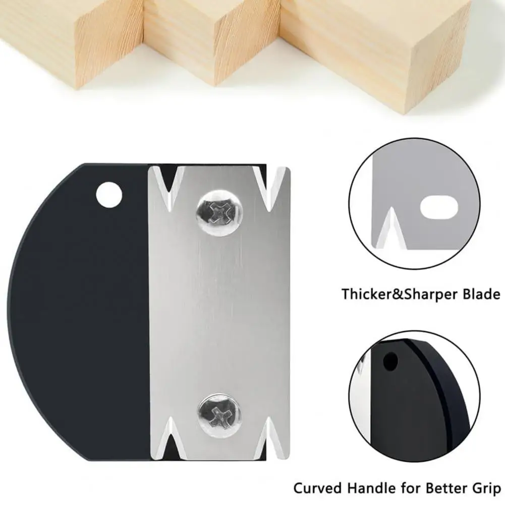 Stainless Steel Blade Trimmer Wood Edge Banding Trimmer Cutter with Stainless Steel Blade Wooden Handle for Woodworking