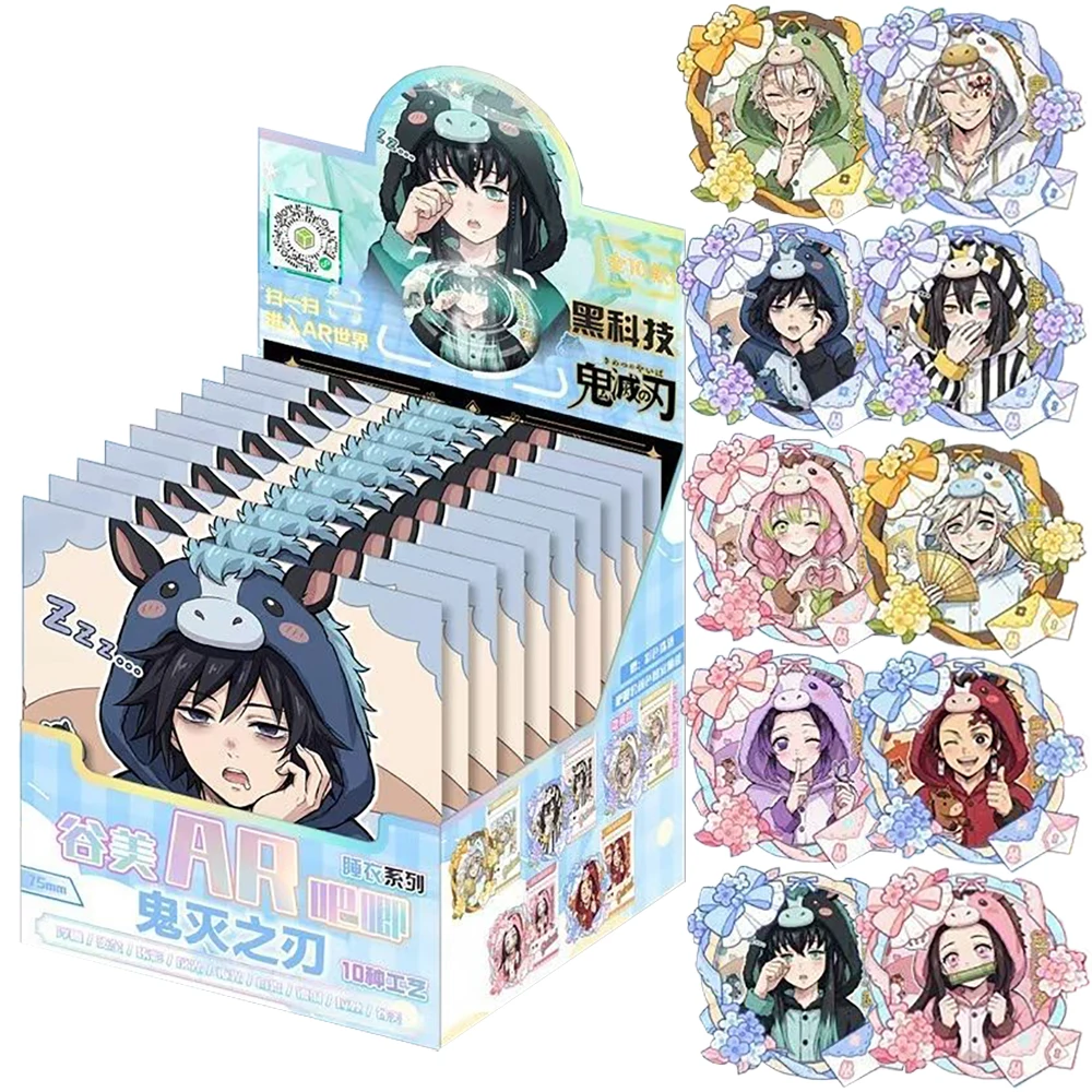 

Demon Slayer Rare Collection Cards Hot Blooded Battle Anime Exquisite Design Badge Boys and Girls Love Brooch Peripheral Toys