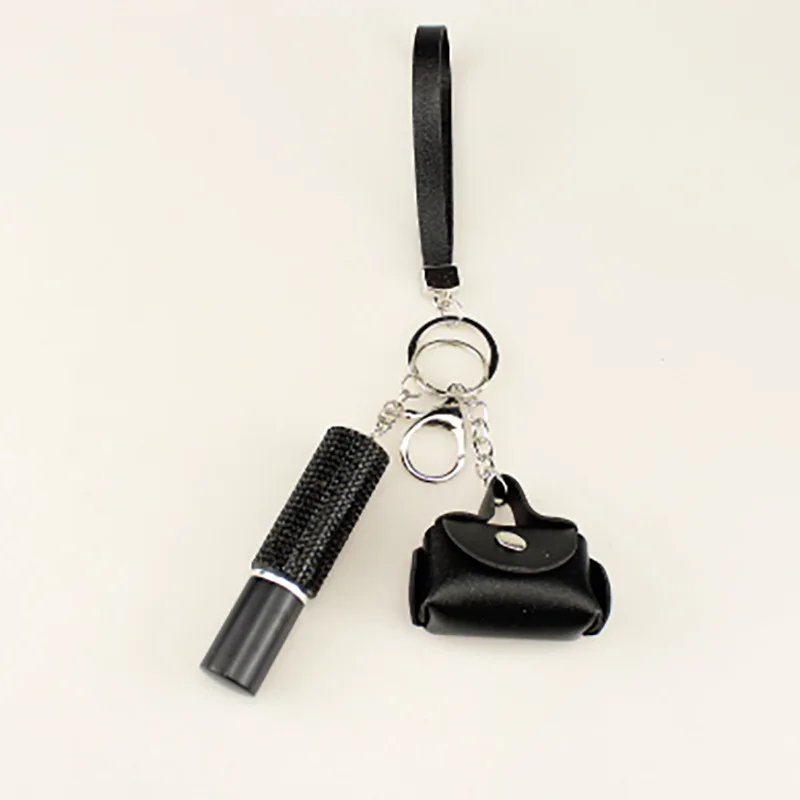 Rhinestone Refillable 5ml Przenośna butelka z rozpylaczem do perfum Brelok do kluczy Mini butelka z rozpylaczem Perfumy do napełniania Spray Press Head Przenośny prezent — zdjęcie 6