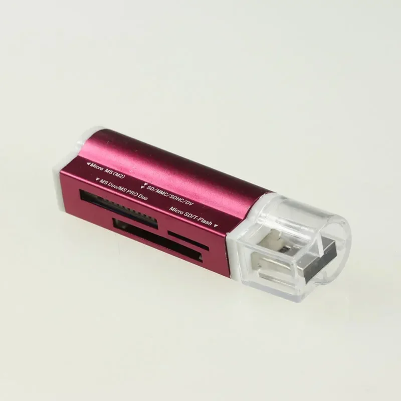 Универсальный считыватель карт памяти для Micro SD, T-Flash, MMC, SDHC, MS PRO DUO, TF, M2, высокоскоростной мульти-USB 2.0