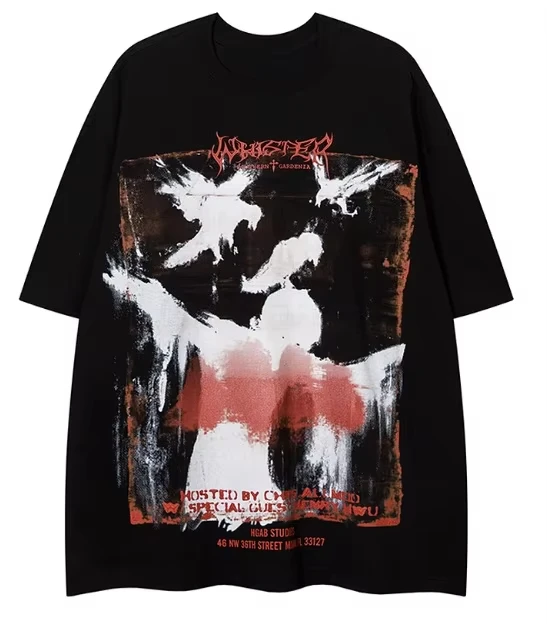 

2025 women men Fashion Cotton unisex T-shirt Art Pattern CME Special Guest JEWY UWU Hosted Letter Printed Casual T-shirt