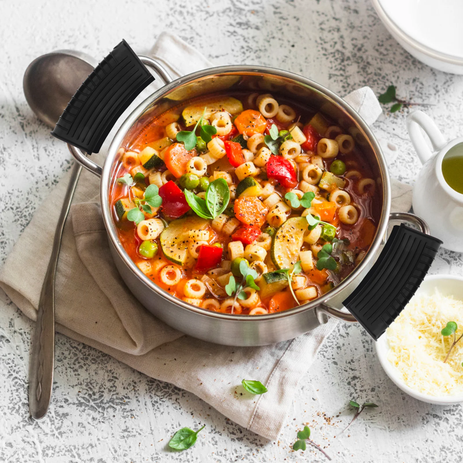 

1 Set Pot Ear Cover Heat-Resistant Non-Slip For Pans Griddle Skillet Handle Holder Cooking Utensil Protector Kitchen Tool Pot