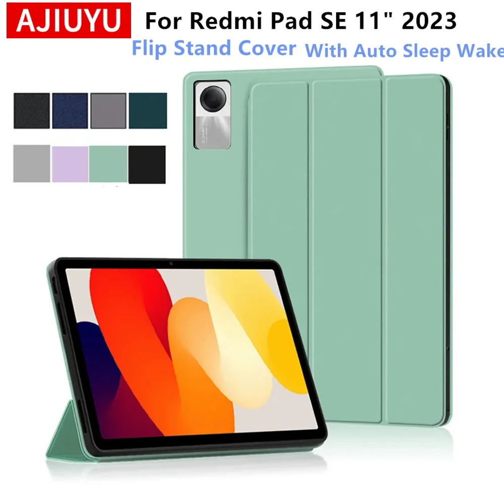 

Чехол-подставка для Xiaomi Redmi Pad SE 11 дюймов 2023, трехсекционный чехол-подставка из искусственной кожи для Xiaomi Redmi Pad SE 2023, чехол-футляр