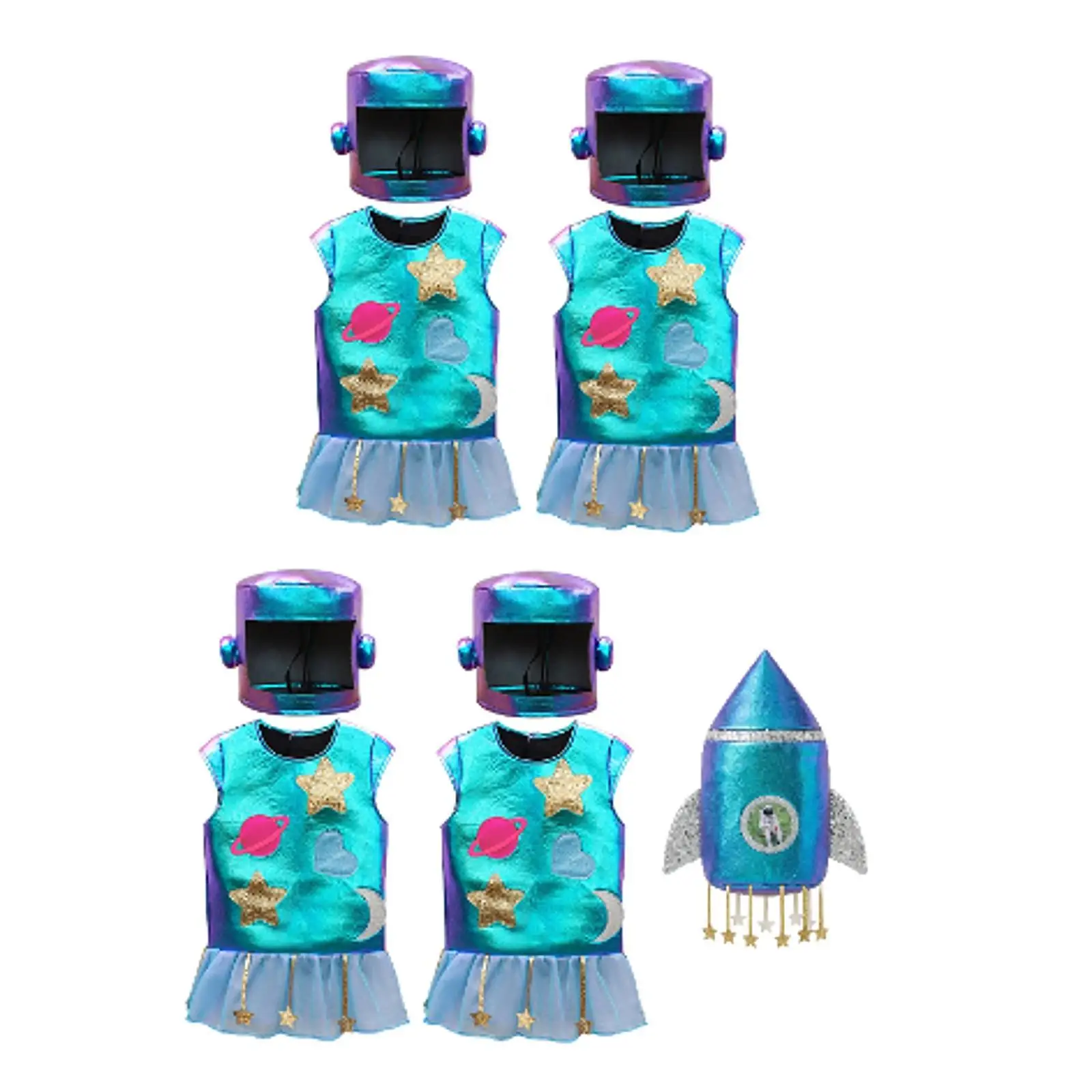 

Kids Astronaut Costume Accessory Halloween Decoration Spaceman Supplies Photo Prop for Carnival Birthday Dressing up Holiday