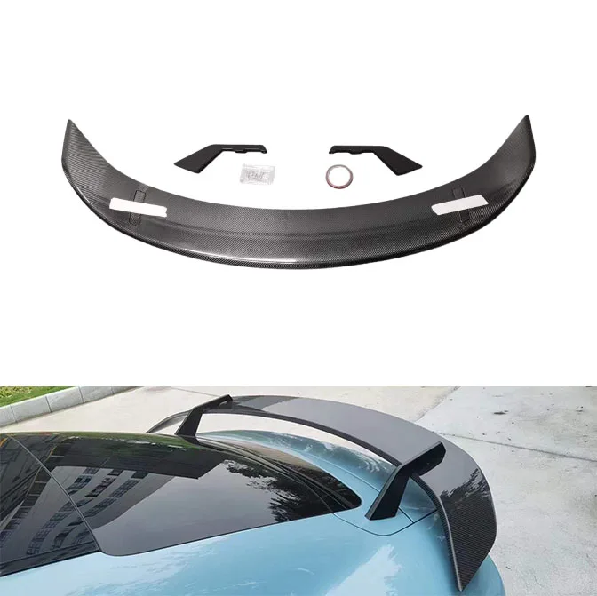 

High quality Body kit for Porsche Taycan upgrade RZ style carbon fiber Spoiler Perfect fit Tail wing for Porsche Spoiler upgrade
