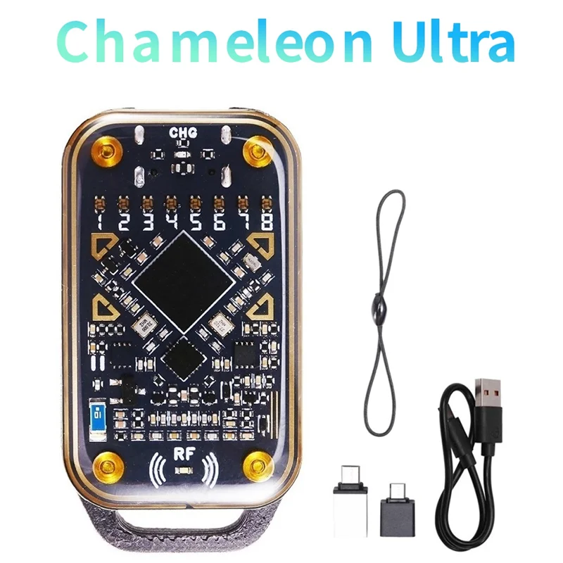 

A92Z Chameleon Ultra Эмулятор смарт-карт RFID Считыватель смарт-чипов ID IC 125 кГц 13,56 МГц Декодирование карт NFC Дубликатор