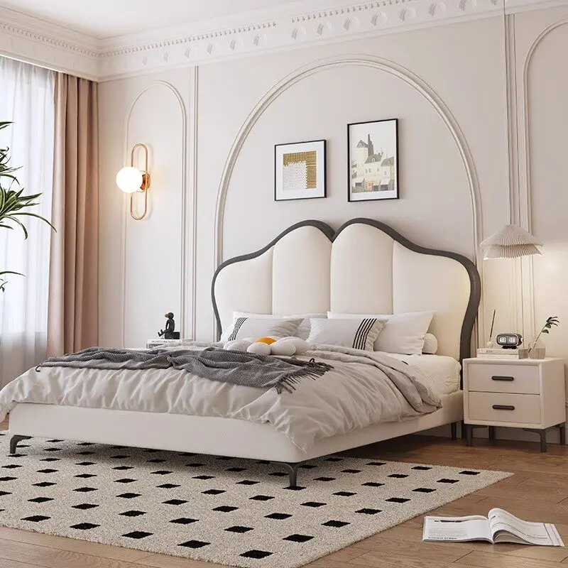 Double Children Bed Modern Headboards Sleeping Luxury Single Design Bed European Simple Letto Matrimoniale Unique Furniture