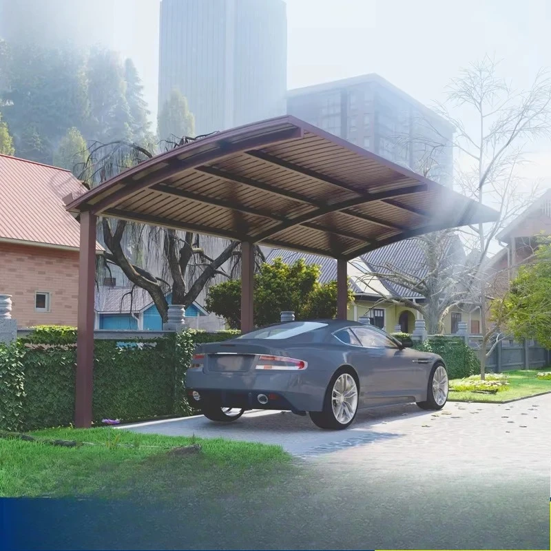 Aluminum Tile Carport Voiture Extérieur Outdoor Great Wall Board Metal Garage Für Auto Canopy Rv Carports for Car Parking Custom