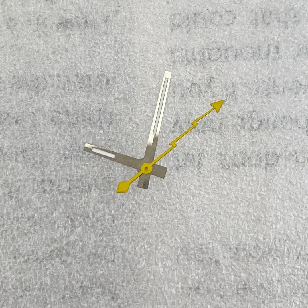 8x12x13mm log modificado acessórios de relógio ponteiro verde luminoso mão ouro prata segunda mão adequado para movimento nh35/36/4r/7s