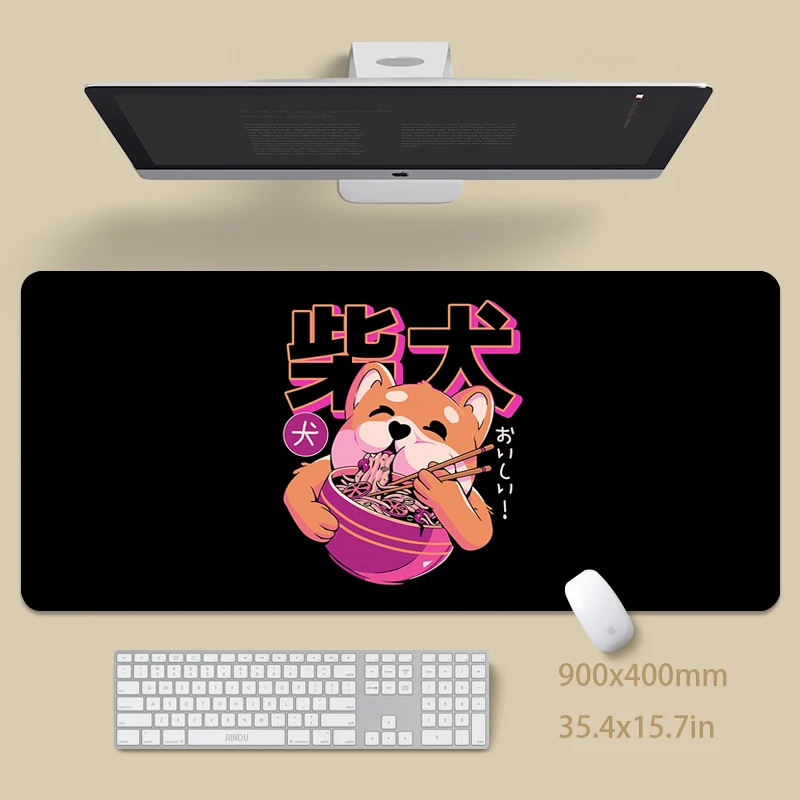 Mouse Pads Samurai Cat Table Mats Computer Mousepad Company Big Desk Pad 100x50cm Large Gamer Mousepads Mouse Mat