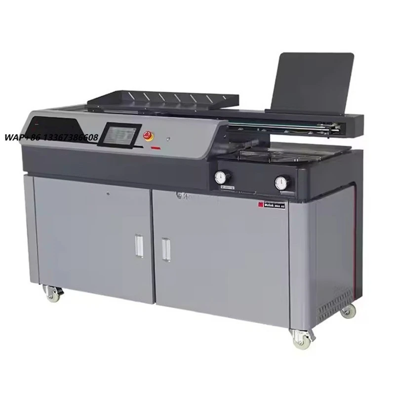 7-Inch Touch Screen A3 Hot Glue Binding Machine Variable Frequency Control Automatic New Condition Intelligent Book Glue Binder